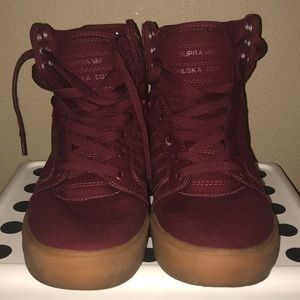 Supra Skytop Burgandy Men Size 10.5